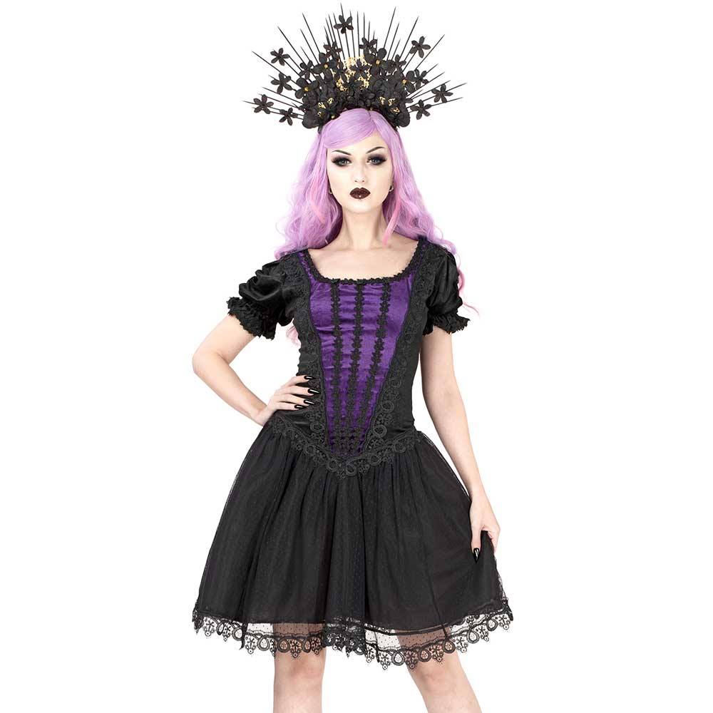 Sinister - 1180 Robe courte - Noir/Violet Product image